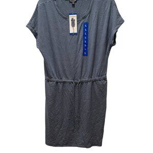 Women's Two Pockets Dress, Hillary Radly, L, Denim Blue combo, NWT